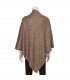Two In One Beige Poncho And Muffler