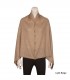 Two In One Light Beige Poncho And Muffler