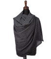 Chic 2ply Charcoal Black Cashmere Shawls