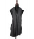 Chic 2ply Charcoal Black Cashmere Shawls